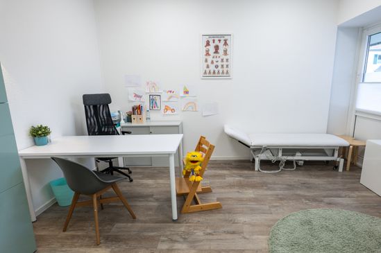 Behandlungszimmer einer Logopädie